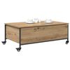 vidaXL Salontafel Artisan Eiken 91 x 55 x 32 cm Bewerkt hout