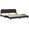 vidaXL Bedframe "Viana" zonder matras kunstleer zwart en wit 180x200 cm