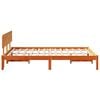 vidaXL Bedframe Wasbruin 120 x 190 cm Massief grenenhout