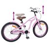 vidaXL Kinderfiets 20 Inch voor 6-11 jaar oud Lichtroze