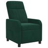 vidaXL Relaxfauteuil Donkergroen fluweel