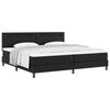 vidaXL Boxspringbed met matras met LED Zwart 200 x 200 cm Kunstleer