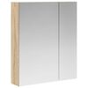 vidaXL Badkamer spiegelkast Sonoma Eiken 60 x 14,5 x 70 cm