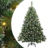 vidaXL Kunstkerstboom met 150 LED met standaard Groen 150 cm PE en PVC