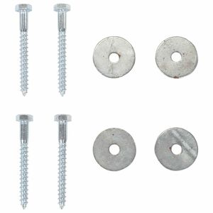 vidaXL Aardeankers 4 pcs Zilverkleurig &Oslash;10 x 60 cm