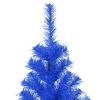 vidaXL Kunstkerstboom met standaard 240 cm PVC blauw