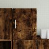 vidaXL Wandkast 30x42,5x40 cm bewerkt hout gerookt eikenkleurig