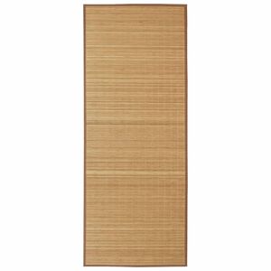 vidaXL Tapijt rechthoekig 80x200 cm bamboe bruin
