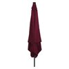 vidaXL Tuinparasol Rood en Zwart 295 x 295 x 245 cm Polyester en staal