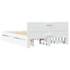 vidaXL Bedframe met hoofdeinde zonder matras 140x190 cm wit