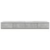 vidaXL Bedlades met lade Beton Grijs 120 x 36,5 x 16,5 cm Bewerkt hout