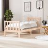 vidaXL Bedframe massief hout 75x190 cm