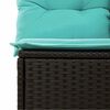 vidaXL 6-delige Loungeset met kussens poly rattan acacia grijs