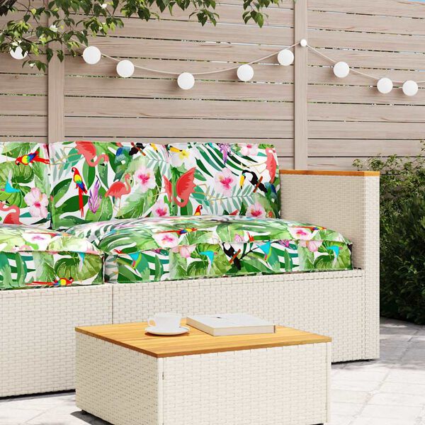 vidaXL Kussen Set Bloemen 3 pcs Multikleur Oxford Stof