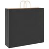 vidaXL Papieren zakken 50 st met hengsels 54x15x49 cm zwart