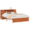 vidaXL Bedframe met opberghoofdeksel met opslag Wasbruin 140 x 190 cm