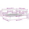 vidaXL Bed met boekenkast zonder matras massief grenenhout 180x200 cm