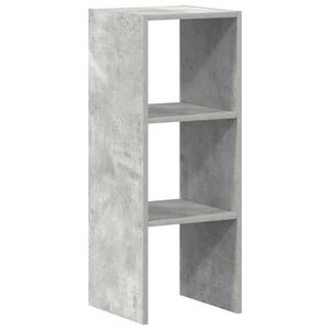vidaXL Boekenkast stapelbaar 30x30x80 cm bewerkt hout betongrijs