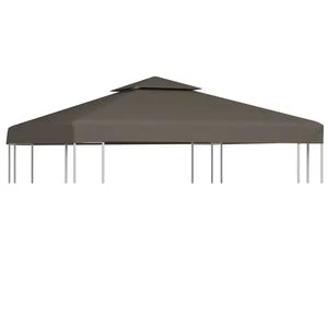 vidaXL Prieeldak 2-laags 310 g/m&sup2; 3x3m taupe