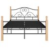 vidaXL Bedframe metaal zwart 120x200 cm