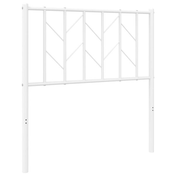 vidaXL Hoofdbord 80 cm metaal wit