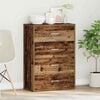 vidaXL Dressoir met lade Oudhout 60 x 31 x 84 cm Bewerkt hout