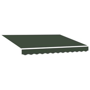 vidaXL Vervangingsdoek voor zonnescherm Donkergroen 236 x 195 cm
