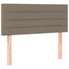 vidaXL Boxspring met matras stof taupe 90x190 cm