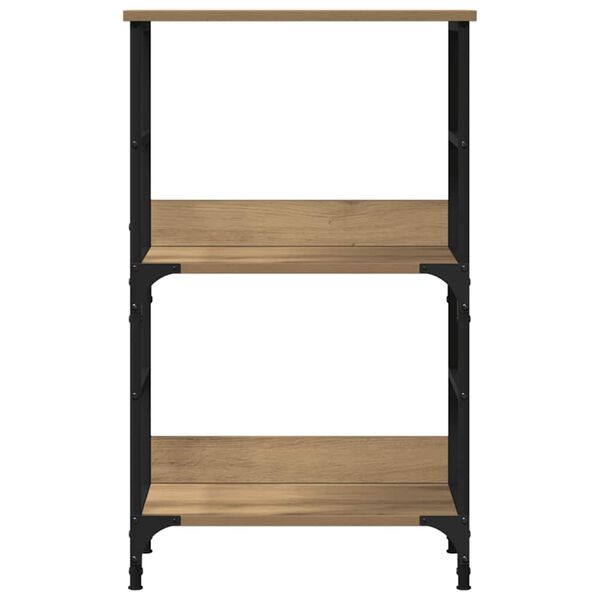 vidaXL Boekenkast 50x33x82 cm bewerkt hout artisanaal eikenkleurig