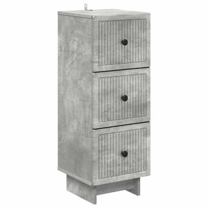 vidaXL Ladenkast Betongrijs 33 x 34,5 x 90 cm Bewerkt hout