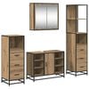 vidaXL Badkamermeubelset met lade 4 pcs Artisan Eiken Bewerkt hout
