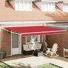 vidaXL Markies Rood 450 x 300 x 165 cm Polyester en Metaal