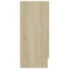 vidaXL Vitrinekast 120x30,5x70 cm bewerkt hout sonoma eikenkleurig