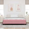 vidaXL Boxspringbed met matras Roze 180 x 210 cm Stof