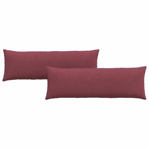 vidaXL Sofa Kussens 2 pcs Wijnrood 120 x 40 cm Stof