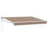 vidaXL Uitschuifbare luifel Taupe 4 x 2 m Polyester en Metaal