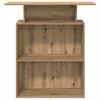 vidaXL Receptiebalie 100x40x104 cm bewerkt hout artisanaal eikenkleur