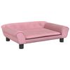 vidaXL Hondenmand 70x48x22 cm fluweel roze