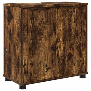 vidaXL Badkamer wastafelkast Gerookt eiken 60 x 30 x 60 cm