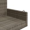 vidaXL Schommelbank 119x56x48 cm poly rattan grijs