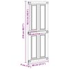 vidaXL Deur Corona Wit 80 x 210 cm Bewerkt hout