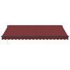 vidaXL Luifel automatisch uittrekbaar 450x350 cm bordeauxrood
