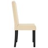 vidaXL Eetkamerstoelen 6 st fluweel cr&egrave;mekleurig