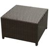 vidaXL 8-delige Loungeset met kussens poly rattan bruin