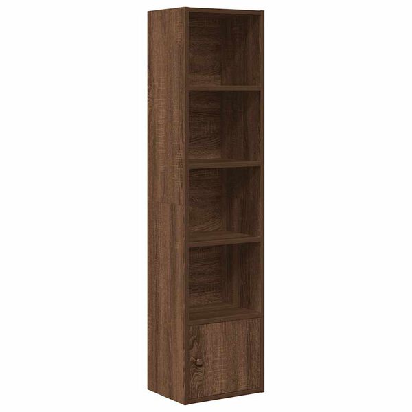 vidaXL Boekenkast 31x24x127 cm bewerkt hout bruin eikenkleurig