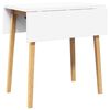 vidaXL Eettafel massief hout naturel rubber