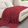 vidaXL Kleden 6 pcs Bordeaux Rood 240 x 220 cm Fleece