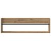 vidaXL Tijdschrift Rek met plank 2 pcs Artisan Eiken 100 x 12 x 30 cm