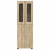 vidaXL Hoge kast FLORIN Sonoma Eiken 60 x 35 x 182 cm Bewerkt hout