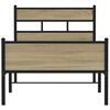 vidaXL Bedframe zonder matras hout sonoma eikenkleurig 90x200 cm